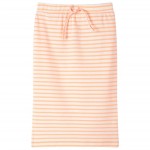 Fustă dreaptă pentru copii cu dungi, portocaliu fluorescent, 92