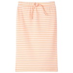 Fustă dreaptă pentru copii cu dungi, portocaliu fluorescent, 104