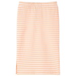Fustă dreaptă pentru copii cu dungi, portocaliu fluorescent, 128