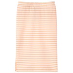 Fustă dreaptă pentru copii cu dungi, portocaliu fluorescent, 140