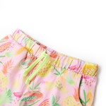 Pantaloni scurți pentru copii cu șnur, roz pal, 104