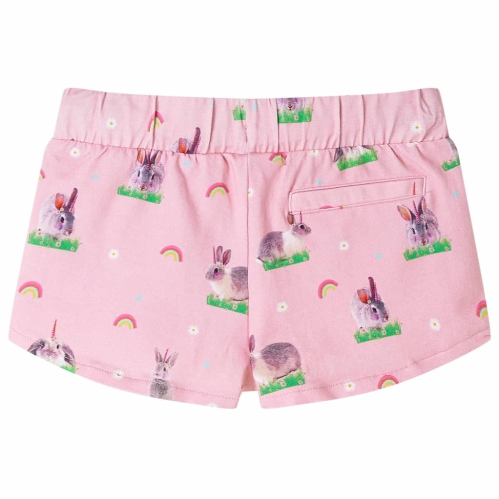 Pantaloni scurți pentru copii cu șnur roz deschis 92
