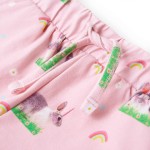 Pantaloni scurți pentru copii cu șnur roz deschis 116 Pantaloni scurți pentru copii cu șnur roz deschis 116