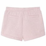 Pantaloni scurți pentru copii cu șnur, roz deschis combinat, 116