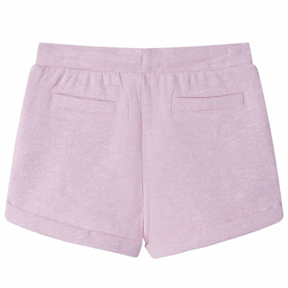 Pantaloni pentru copii cu șnur, lila combinat, 92
