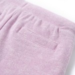 Pantaloni pentru copii cu șnur, lila combinat, 92 Pantaloni pentru copii cu șnur, lila combinat, 92