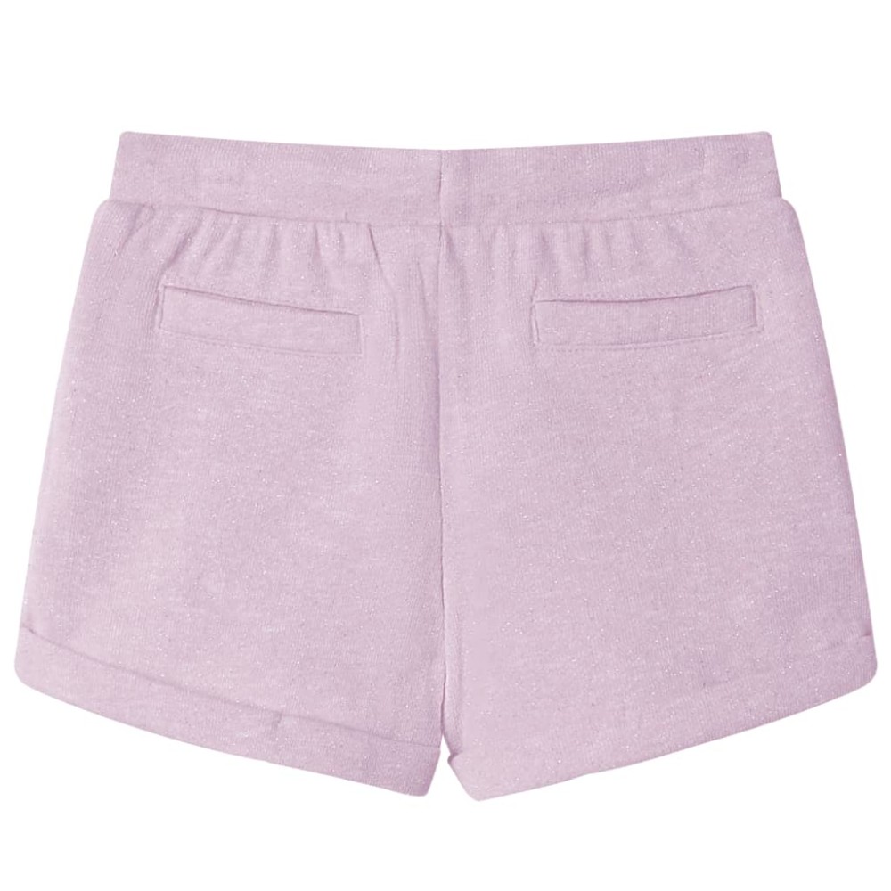 Pantaloni pentru copii cu șnur, lila combinat, 104