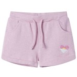 Pantaloni pentru copii cu șnur, lila combinat, 104 Pantaloni pentru copii cu șnur, lila combinat, 104