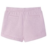 Pantaloni pentru copii cu șnur, lila combinat, 128 Pantaloni pentru copii cu șnur, lila combinat, 128