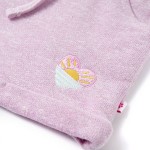 Pantaloni pentru copii cu șnur, lila combinat, 128 Pantaloni pentru copii cu șnur, lila combinat, 128