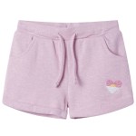 Pantaloni pentru copii cu șnur, lila combinat, 140 Pantaloni pentru copii cu șnur, lila combinat, 140