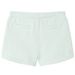 Pantaloni scurți de copii cu șnur, verde mentă deschis combinat, 116 Pantaloni scurți de copii cu șnur, verde mentă deschis combinat, 116