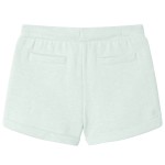Pantaloni scurți de copii cu șnur, verde mentă deschis combinat, 140 Pantaloni scurți de copii cu șnur, verde mentă deschis combinat, 140
