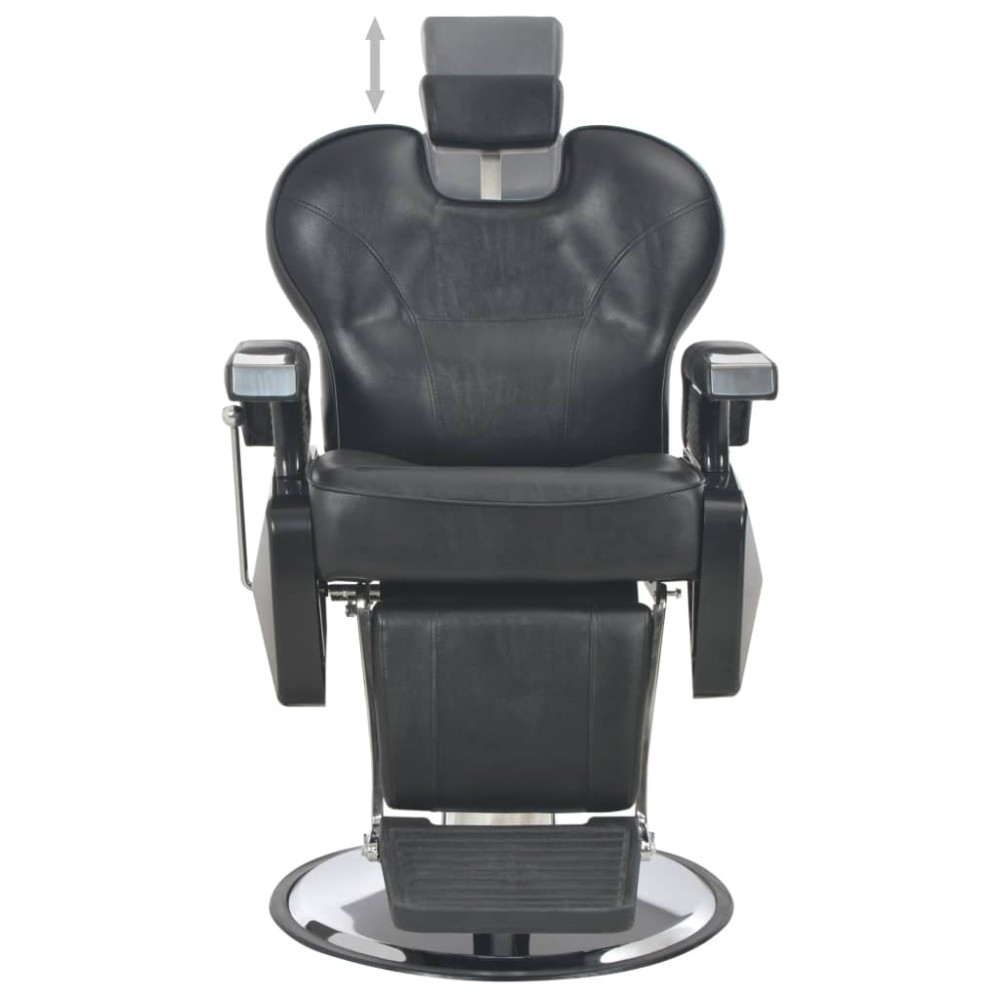 vidaXL Scaun frizer, negru, 72 x 68 x 98 cm, piele ecologică