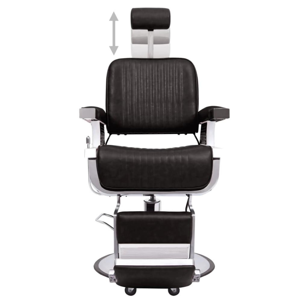 vidaXL Scaun frizer, negru, 68 x 69 x 116 cm, piele ecologică