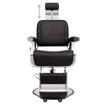 vidaXL Scaun frizer, negru, 68 x 69 x 116 cm, piele ecologică