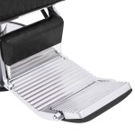 vidaXL Scaun frizer, negru, 68 x 69 x 116 cm, piele ecologică