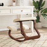 vidaXL Scaun de genunchi, crem, 48x71x51 cm, placaj de mesteacăn vidaXL Scaun de genunchi, crem, 48x71x51 cm, placaj de mesteacăn