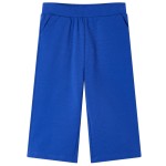 Pantaloni pentru copii cu picioare largi, albastru cobalt, 92