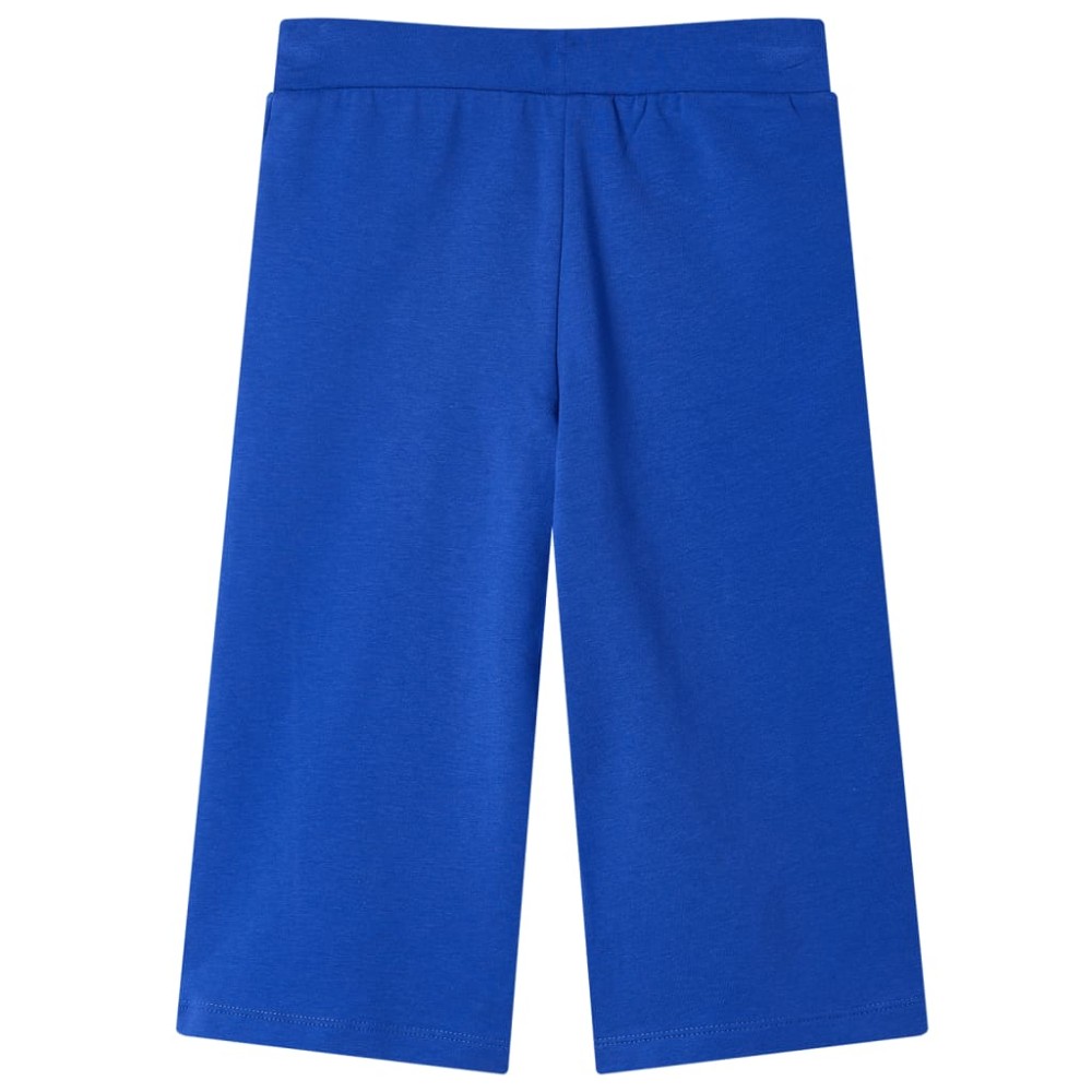 Pantaloni pentru copii cu picioare largi, albastru cobalt, 116