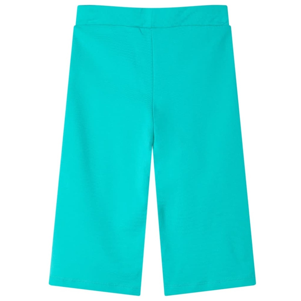 Pantaloni pentru copii cu picioare largi, verde mentă, 116