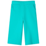 Pantaloni pentru copii cu picioare largi, verde mentă, 140 Pantaloni pentru copii cu picioare largi, verde mentă, 140