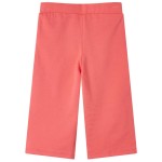 Pantaloni pentru copii cu picioare largi, corai, 92