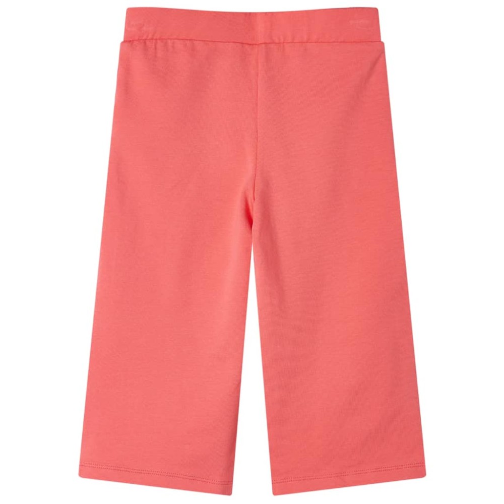 Pantaloni pentru copii cu picioare largi, corai, 128