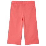 Pantaloni pentru copii cu picioare largi, corai, 140