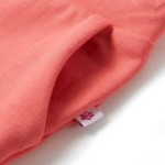 Pantaloni pentru copii cu picioare largi, corai, 140