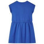 Rochie pentru copii cu șnur, albastru cobalt, 104 Rochie pentru copii cu șnur, albastru cobalt, 104