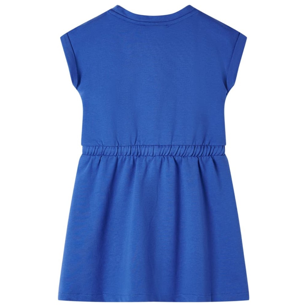 Rochie pentru copii cu șnur, albastru cobalt, 116