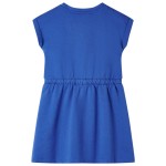 Rochie pentru copii cu șnur, albastru cobalt, 128 Rochie pentru copii cu șnur, albastru cobalt, 128