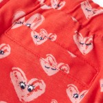Pantaloni pentru copii cu șnur, roșu, 104 Pantaloni pentru copii cu șnur, roșu, 104
