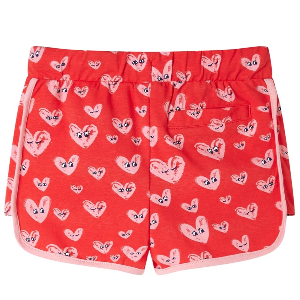 Pantaloni pentru copii cu șnur, roșu, 128