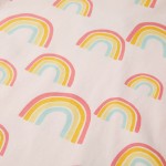 Pijamale pentru copii cu mâneci scurte, roz pal, 104