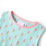 Rochie pentru copii cu șnur în talie, verde mentă deschis, 128 Rochie pentru copii cu șnur în talie, verde mentă deschis, 128