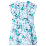 Rochie pentru copii, ecru și verde mentă închis, 104 Rochie pentru copii, ecru și verde mentă închis, 104