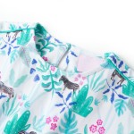 Rochie pentru copii, ecru și verde mentă închis, 128 Rochie pentru copii, ecru și verde mentă închis, 128
