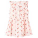 Rochie pentru copii cu volane, roz pal, 104 Rochie pentru copii cu volane, roz pal, 104