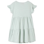Rochie pentru copii, mâneci cu volane, verde mentă, 104 Rochie pentru copii, mâneci cu volane, verde mentă, 104