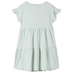 Rochie pentru copii, mâneci cu volane, verde mentă, 128 Rochie pentru copii, mâneci cu volane, verde mentă, 128