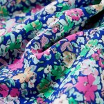 Rochie pentru copii, mâneci cu volane, albastru cobalt, 116 Rochie pentru copii, mâneci cu volane, albastru cobalt, 116