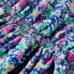 Rochie pentru copii, mâneci cu volane, albastru cobalt, 128 Rochie pentru copii, mâneci cu volane, albastru cobalt, 128