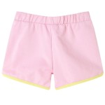 Pantaloni scurți pentru copii cu ornamente, roz aprins, 104 Pantaloni scurți pentru copii cu ornamente, roz aprins, 104