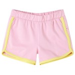 Pantaloni scurți pentru copii cu ornamente, roz aprins, 104 Pantaloni scurți pentru copii cu ornamente, roz aprins, 104