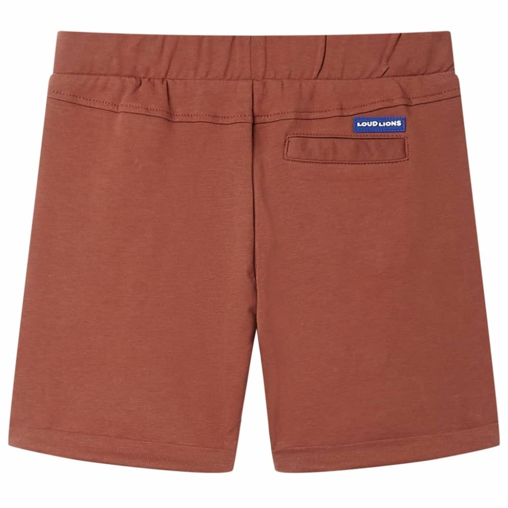 Pantaloni pentru copii cu șnur, maro, 128