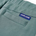 Pantaloni scurți pentru copii cu șnur, albastru petrol învechit, 128