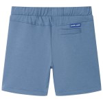 Pantaloni scurți pentru copii cu șnur, albastru închis, 140