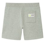 Pantaloni scurți pentru copii cu șnur, kaki deschis melanj, 140